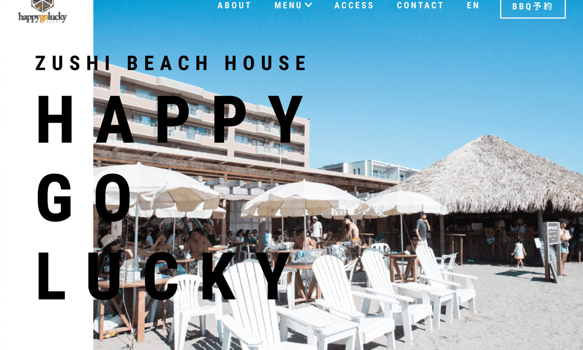 “BEACH HOUSE HAPPY GO LUCKY” website creation