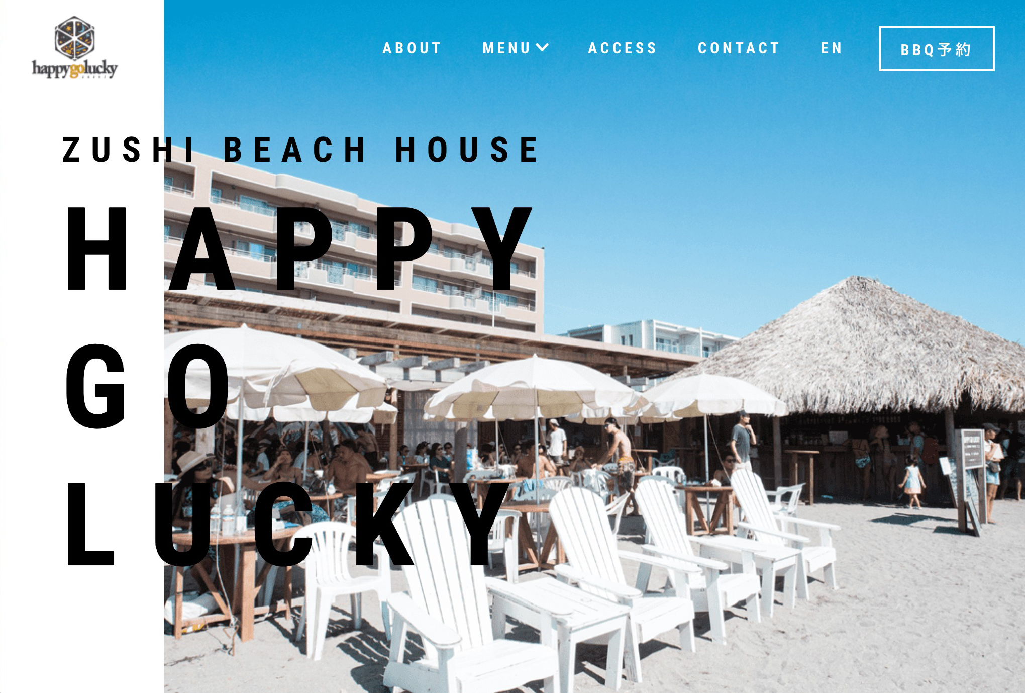 “BEACH HOUSE HAPPY GO LUCKY” website creation