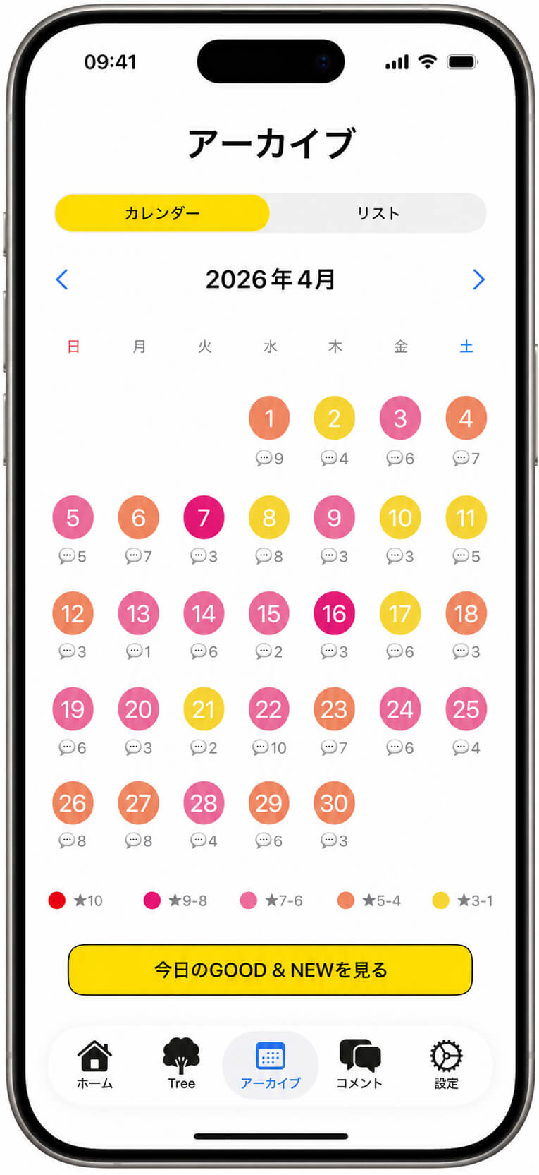 Archive Calendar